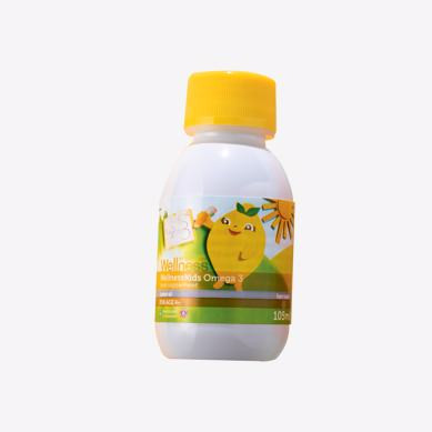 شربت امگا 3 ولنس کودکان برای رشد و سلامتی مغز و تقویت سیستم ایمنی با اسانس لیمو  اوریفلیم 150 میل 22467